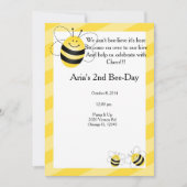 Invitation Anniversaire d'abeille (Devant)