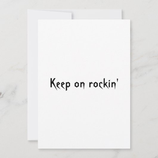 Invitation Anniversaire d'AC/DC (Dos)