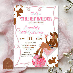 Invitation Anniversaire d'adulte un peu plus sauvage dessiné