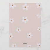 Invitation anniversaire Daisy Modèle éditable (Dos)