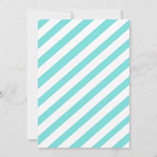 Invitation Anniversaire d'Aloha Turquoise, Hawaiian Luau Trop (Dos)