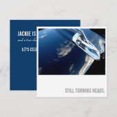 Invitation Anniversaire d'amant de voiture soixantième - (Devant / Derrière)