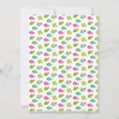 Invitation anniversaire d'animaux de la mer (Dos)