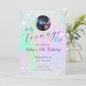 Invitation Anniversaire Dans Mon Era Disco (Debout devant)