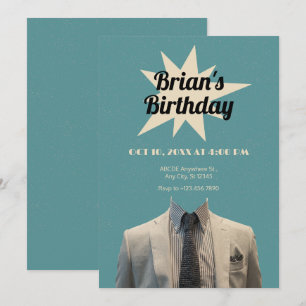 Invitation Anniversaire d'art de costume