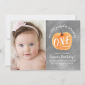 Invitation Anniversaire d'automne de citrouille d'automne de (Devant)