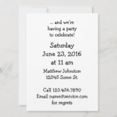 Invitation Anniversaire d'avion d'ours (Dos)