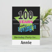 Invitation Anniversaire de 100 ans (Debout devant)
