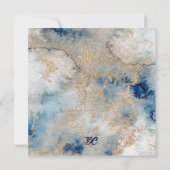 Invitation Anniversaire de 50 ans et fabuleux sur la plage oc (Dos)