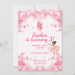 Invitation Anniversaire de Ballerina