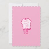 Invitation Anniversaire de Ballerina (Dos)