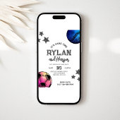 Invitation Anniversaire de baseball