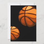 Invitation Anniversaire de Basketball Extérieur Sportif (Dos)