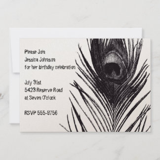 Invitation Anniversaire de Black Peacock