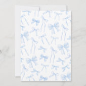 Invitation Anniversaire de Blue Bow (Dos)