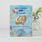 Invitation Anniversaire de Blue Pisces (19 février - 20 mars) (Debout devant)