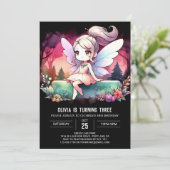 Invitation Anniversaire de Boho Little Fairy (Debout devant)