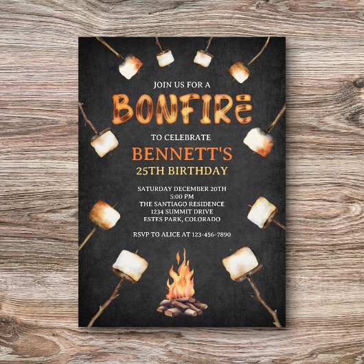 Invitation Anniversaire de Bonfire