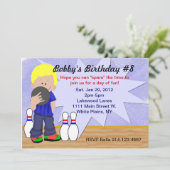 Invitation Anniversaire de Bowling (Debout devant)