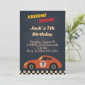 Invitation Anniversaire de Boy Racing (Debout devant)