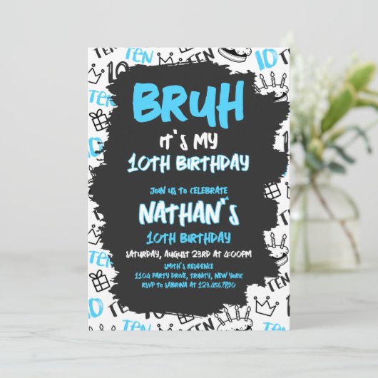 Invitation Anniversaire de Bruh (Debout devant)
