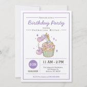 Invitation Anniversaire de Bubu et Moonch Unicorn (Devant)