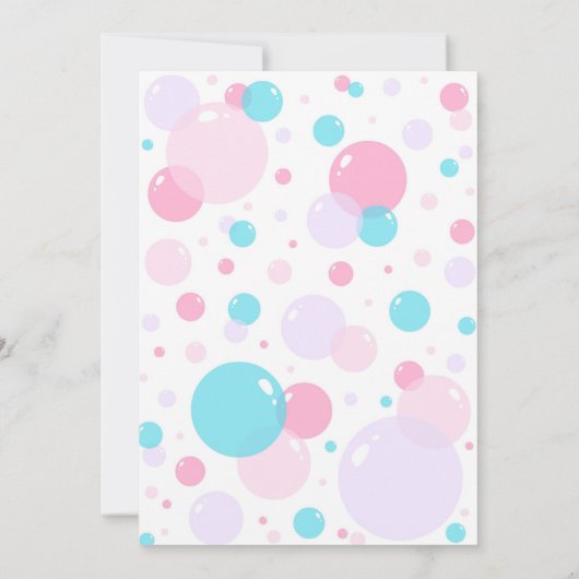 Invitation Anniversaire De Bulle, Pop On Over (Dos)