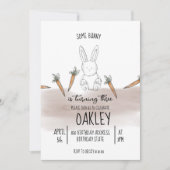 Invitation Anniversaire de Bunny Boy (Devant)