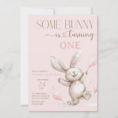 Invitation Anniversaire de Bunny mignon (Devant)
