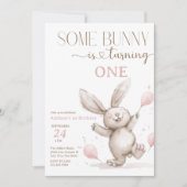 Invitation Anniversaire de Bunny mignon (Devant)