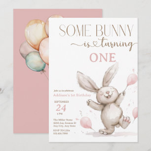 Invitation Anniversaire de Bunny mignon