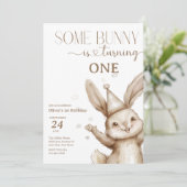 Invitation Anniversaire de Bunny mignon (Debout devant)