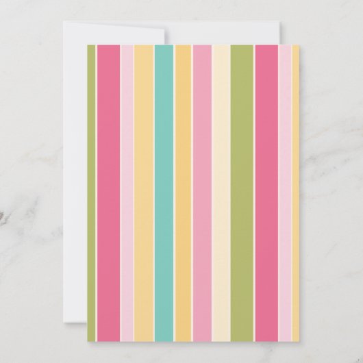 Invitation Anniversaire de Bunny mignon (Dos)