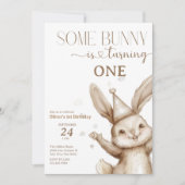 Invitation Anniversaire de Bunny mignon (Devant)