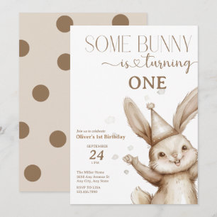 Invitation Anniversaire de Bunny mignon