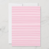 Invitation Anniversaire de Bunny Pink Bunny Anniversaire de P (Dos)