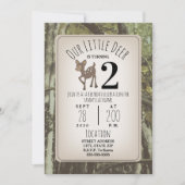 Invitation Anniversaire de Camo Deer (Devant)