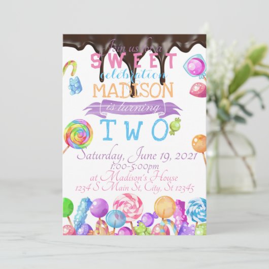 Invitation Anniversaire de Candy (Debout devant)