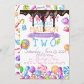 Invitation Anniversaire de Candy (Devant / Derrière)