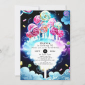 Invitation Anniversaire de Candyland (Devant)