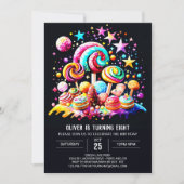 Invitation Anniversaire de Candyland Bliss (Devant)