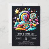 Invitation Anniversaire de Candyland Whimsy (Devant)
