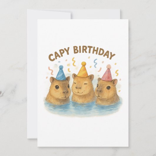 Invitation Anniversaire de Capy (Devant)