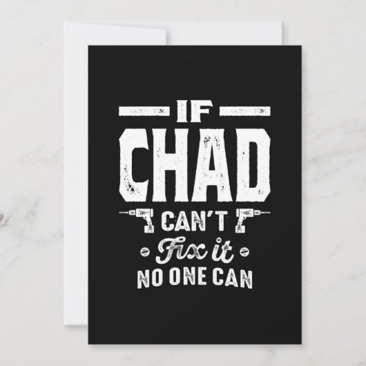 Invitation Anniversaire de Chad avec nom personnalisé (Devant)