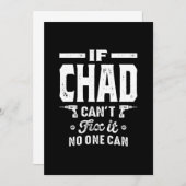 Invitation Anniversaire de Chad avec nom personnalisé (Devant / Derrière)