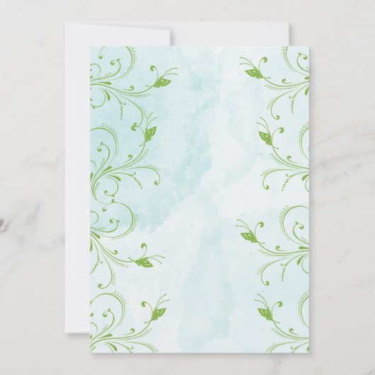 Invitation Anniversaire de champignons de fée ench (Dos)