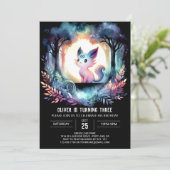 Invitation Anniversaire de chat simple moderne (Debout devant)