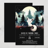 Invitation Anniversaire de chats modernes à imprimer (Devant / Derrière)