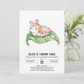 Invitation Anniversaire de Chenille Corail (Debout devant)