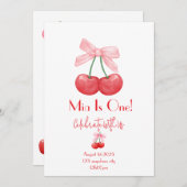 INVITATION ANNIVERSAIRE DE CHERRY (Devant / Derrière)